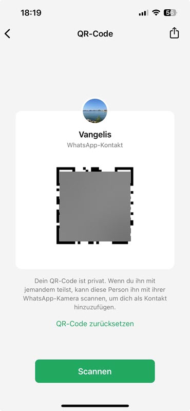 WhatsApp QR Code Anleitung