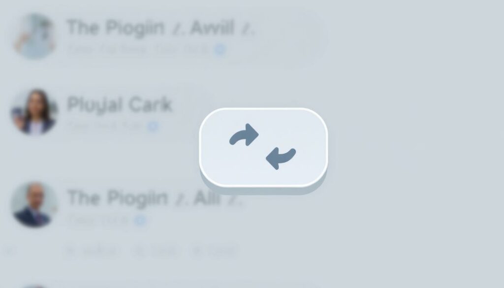 A detailed digital illustration of a chat interface with a distinctive double-arrow indicator, symbolizing message forwarding restrictions. The scene is set in a clean, minimalist UI design, with muted tones and soft shadows to convey a sense of focus and clarity. The double-arrow icon is rendered in a subtle, monochromatic style, drawing the viewer's attention to its meaning and function. The background is slightly blurred, emphasizing the centrality of the forwarding indicator. The overall mood is one of simplicity and unambiguous communication, reflecting the section's emphasis on mindful message forwarding.