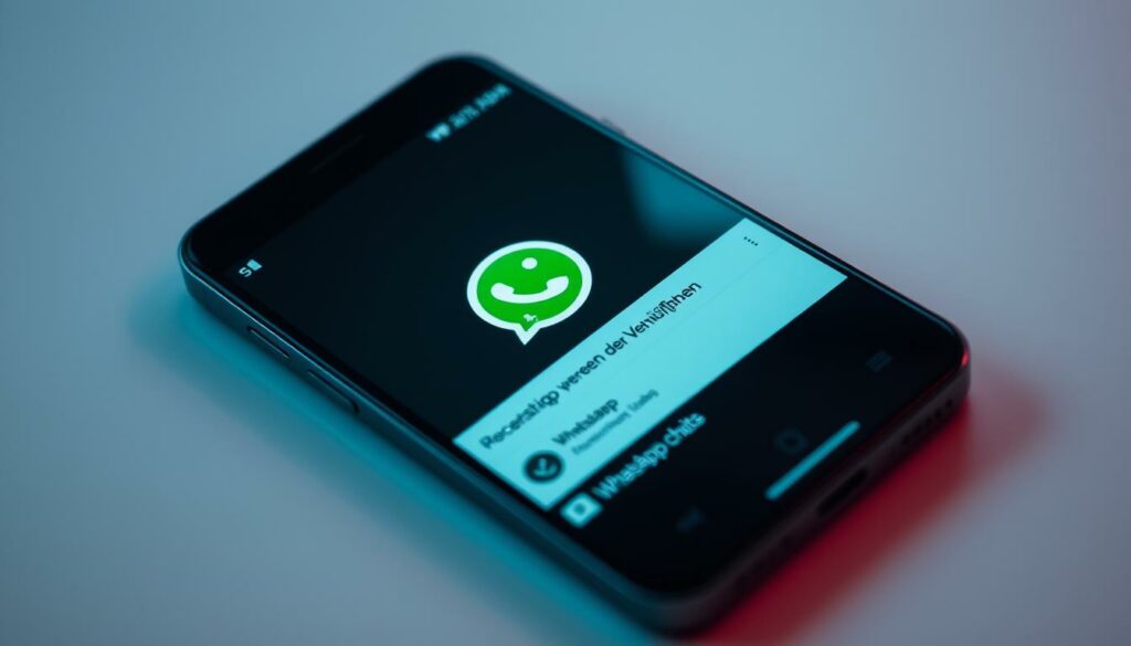 A sleek and minimalist WhatsApp home screen widget on a modern smartphone display, with a clean and intuitive interface showcasing recent chats and quick access controls. The widget is positioned prominently on the home screen, seamlessly blending with the device's overall aesthetic. Soft lighting illuminates the screen, creating a serene and focused atmosphere. The widget's design prioritizes efficiency, allowing users to easily manage their WhatsApp conversations without leaving the home screen. The smooth, uncluttered layout and muted color palette convey a sense of organization and simplicity, reflecting the "Tipps zur Verwaltung der Verknüpfungen" section of the article.