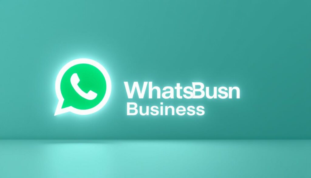Prompt A visually striking image of the WhatsApp Business logo, rendered in a sleek, minimalist style against a subtly textured backdrop. The logo is prominently featured, casting a soft, ethereal glow that highlights the app's focus on privacy and data protection. The overall composition conveys a sense of digital security and trust, with a muted color palette and clean, modern design elements. The image exudes a professional, yet approachable aesthetic, perfectly aligning with the "Einschränkungen und Datenschutz" section of the article.